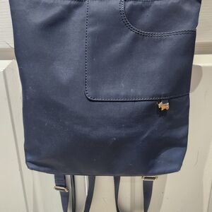 RADLEY LONDON Dark Blue Tote with Gold Charm